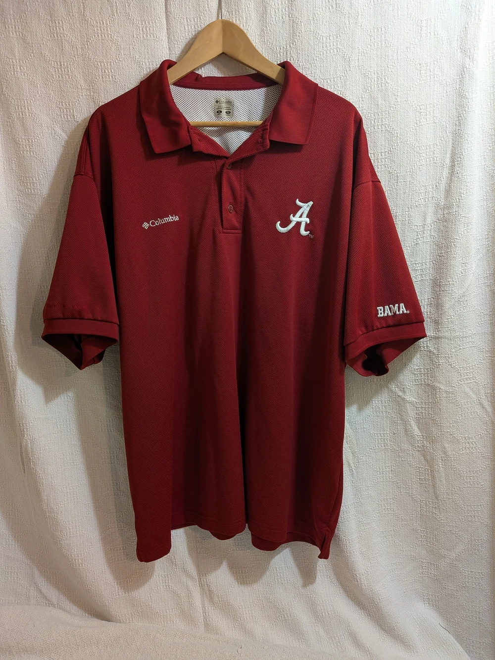 Columbia Men's Alabama Crimson Tide Red Polo
